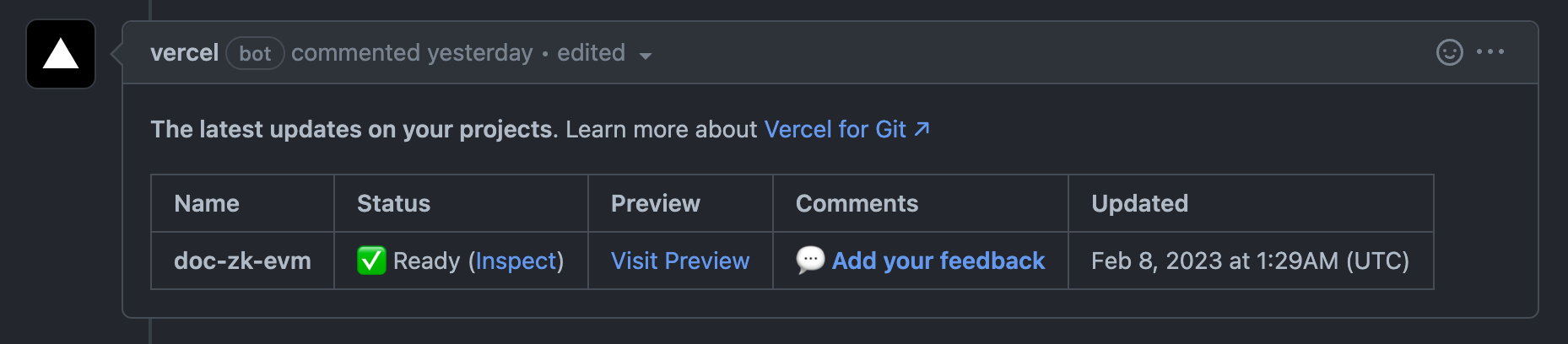 vercelGithub